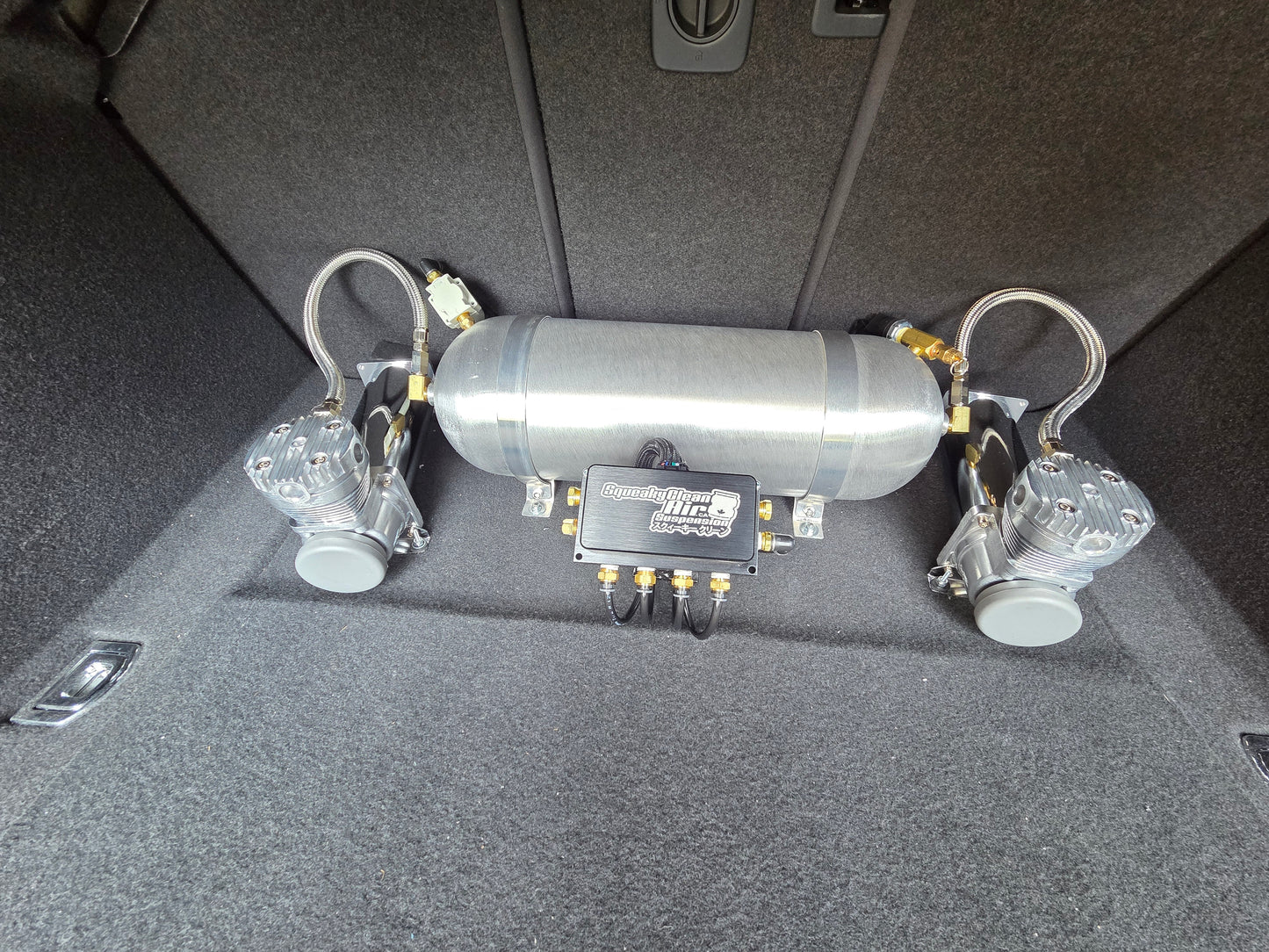 Air Suspension Installation with Basic Trunk setup.