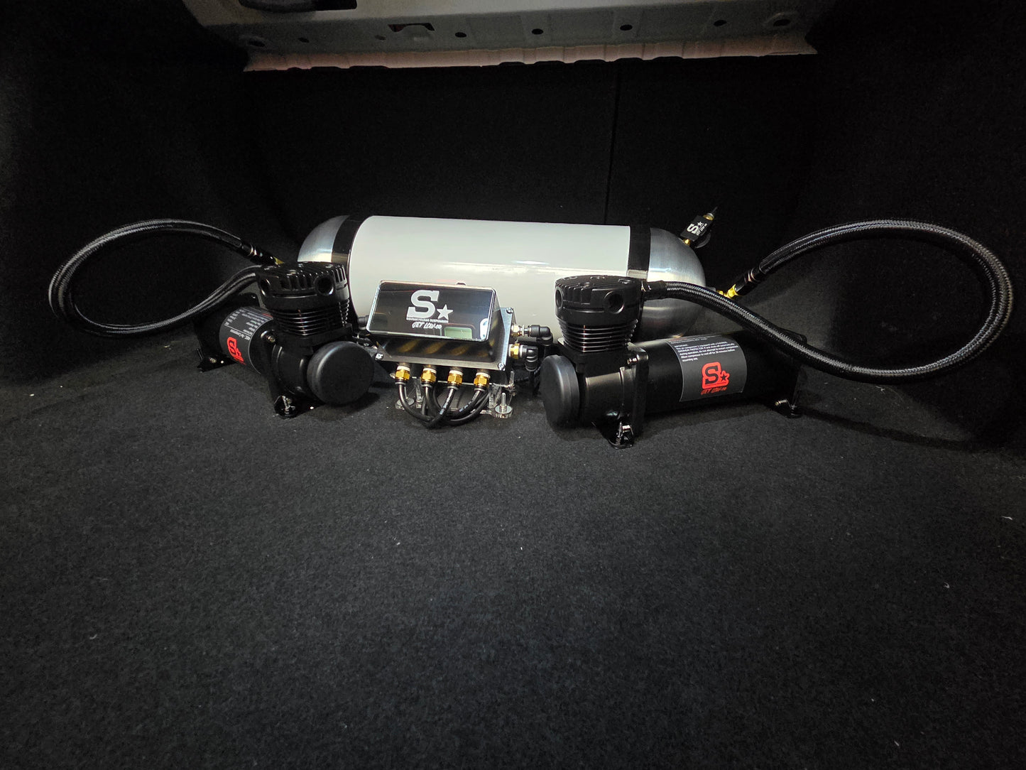 Air Suspension Installation with Basic Trunk setup.