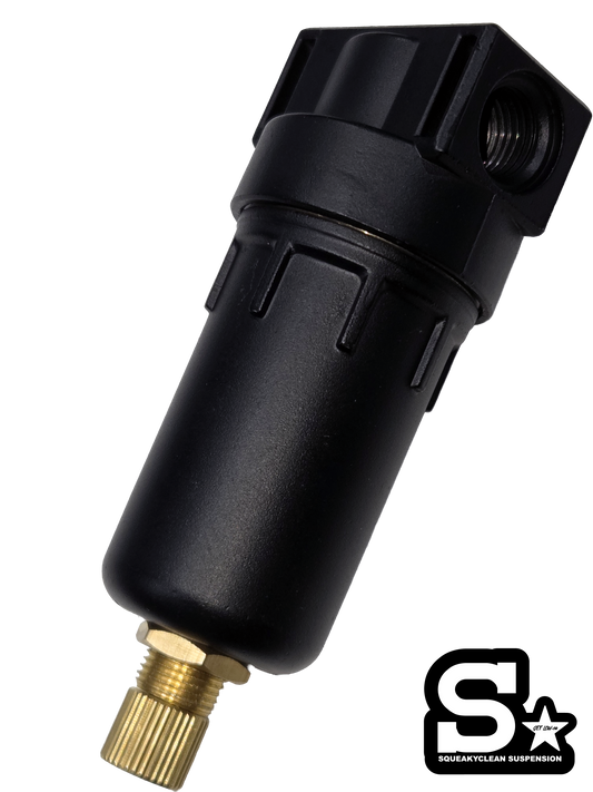 SqueakyClean Suspension Stealth Black Water Trap 1/4NPT