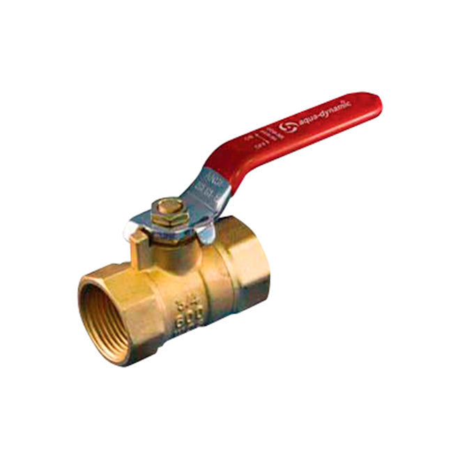 1/4 NPT Female to 1/4 NPT Female purge lever valve.