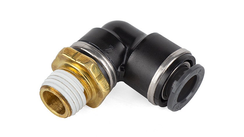 Elbow Male – 1/4″ MNPT x 3/8″ PTC – DOT