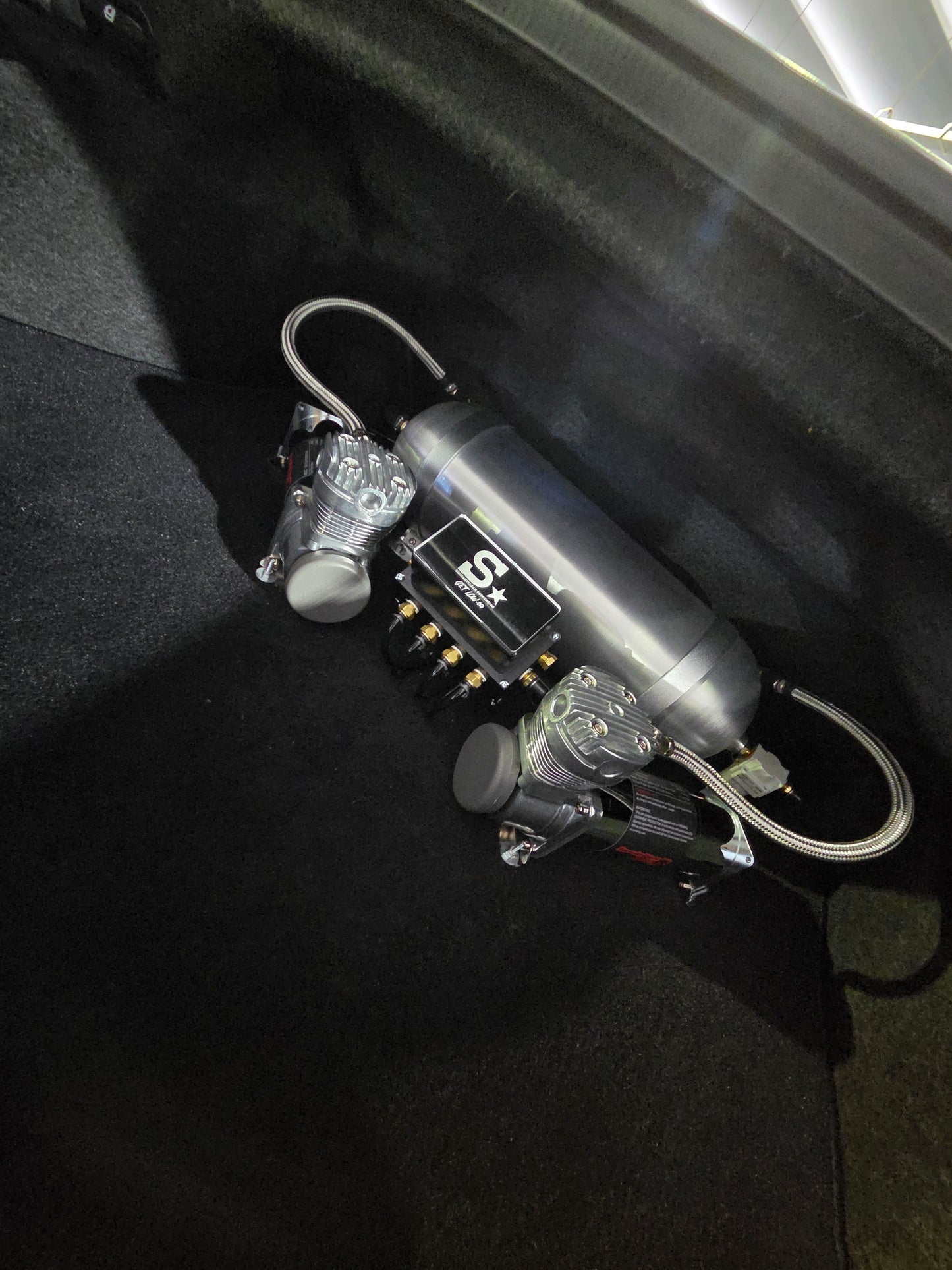 Air Suspension Installation with Basic Trunk setup.