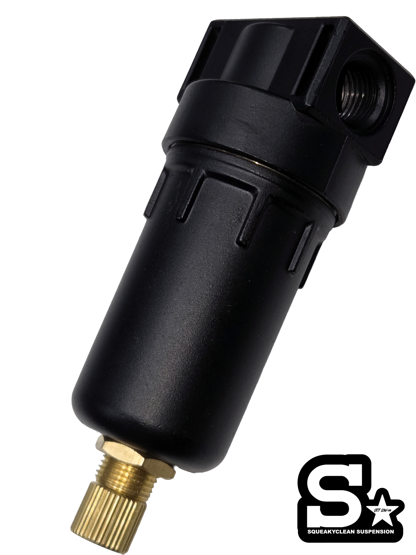 SqueakyClean Suspension Stealth Black Water Trap 1/4NPT
