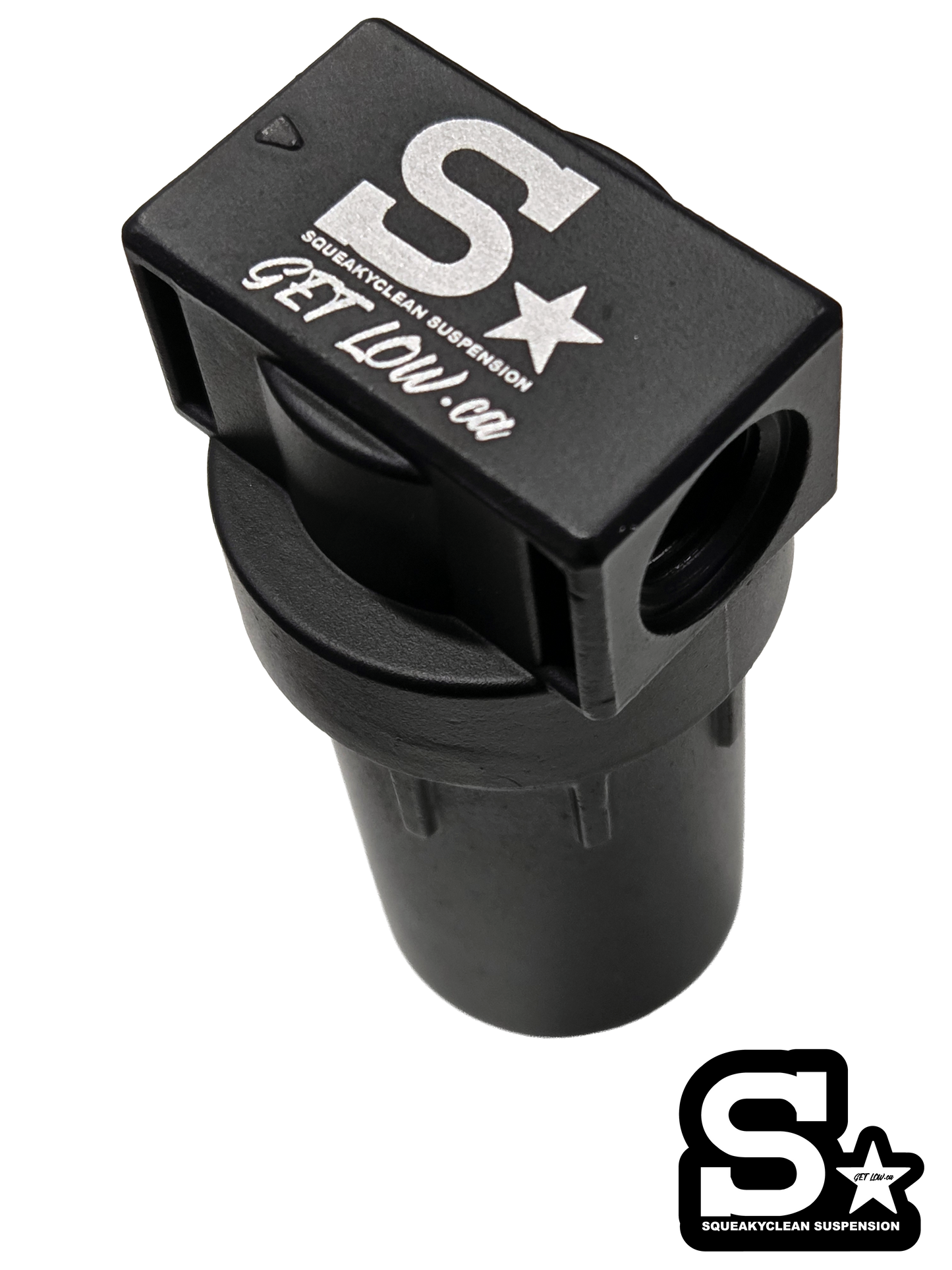 SqueakyClean Suspension Stealth Black Water Trap 1/4NPT