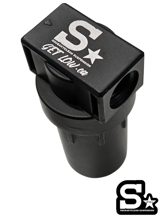 SqueakyClean Suspension Stealth Black Water Trap 1/4NPT